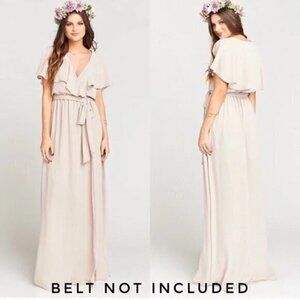 Show Me Your MuMu Audrey Maxi Dress M Show Me Your Ring Crisp